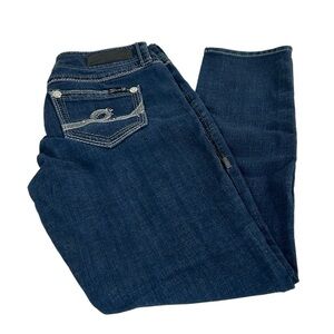 Seven7 Women's Skinny Jeans - Dark Blue